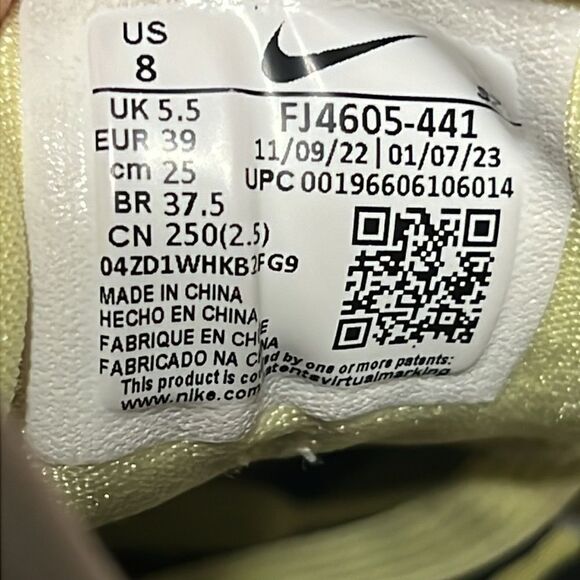 🔥🔥 NIKE Air Max 1 'Spring Mix' Size 8 Teal Tint / Lemon Wash Running Sneakers - Picture 16 of 16